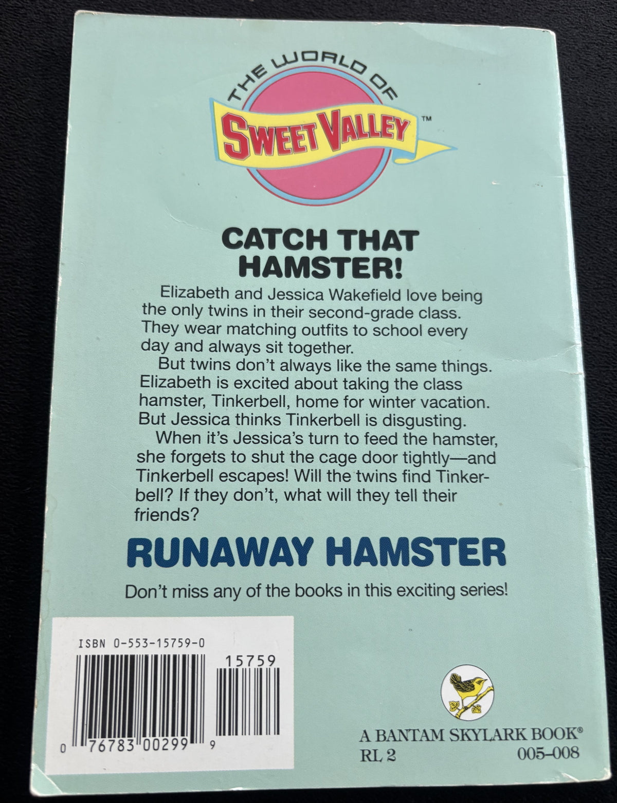 Sweet Valley Kids #2: Runaway Hamster